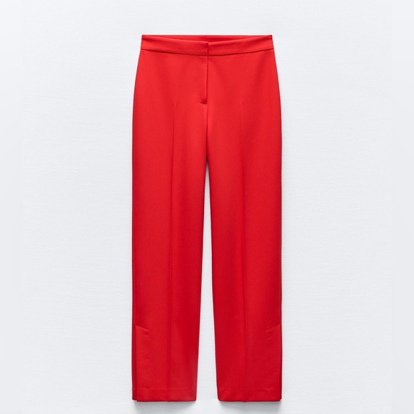 ZARA LINED BUTTON VEST + STRAIGHT LEG PANTS WITH SLIT SET - Picture 13 of 17